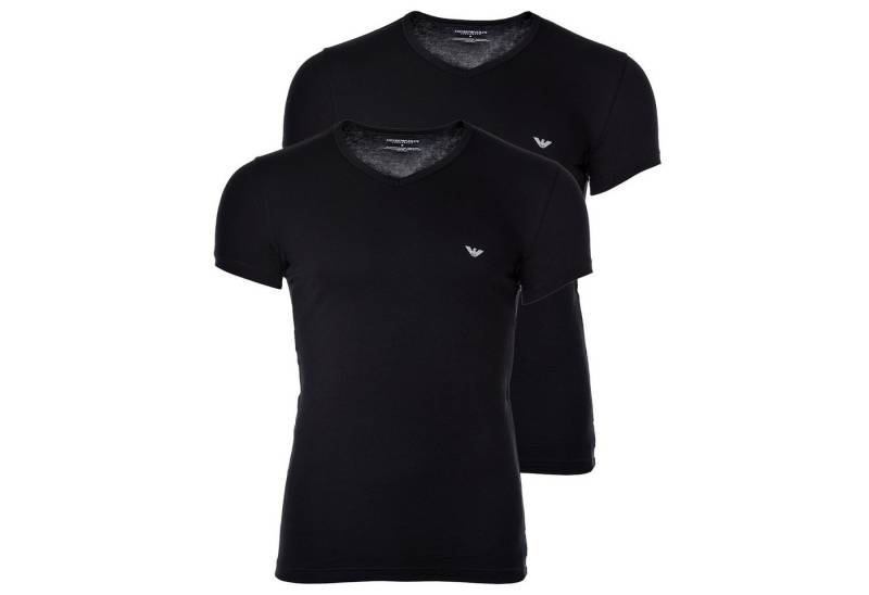 Emporio Armani T-Shirt Herren T-Shirt 2er Pack Baumwolle (Packung, 2er Pack) von Emporio Armani