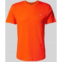 Emporio Armani T-Shirt mit Label-Patch in Rot, Größe XL Emporio Armani T-Shirt mit Label-Patch in Rot, Größe XL von Emporio Armani