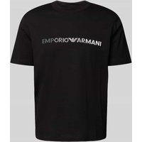 Emporio Armani T-Shirt mit Label-Stitching in Black, Größe XL von Emporio Armani