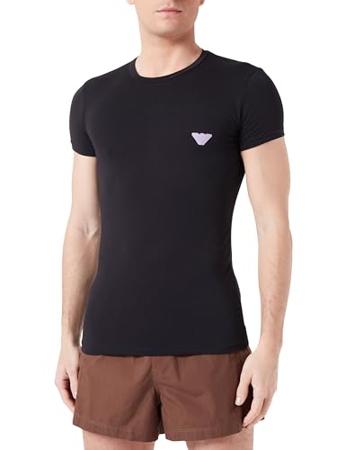 Emporio Armani T-Shirt mit glänzendem Logoband von Emporio Armani