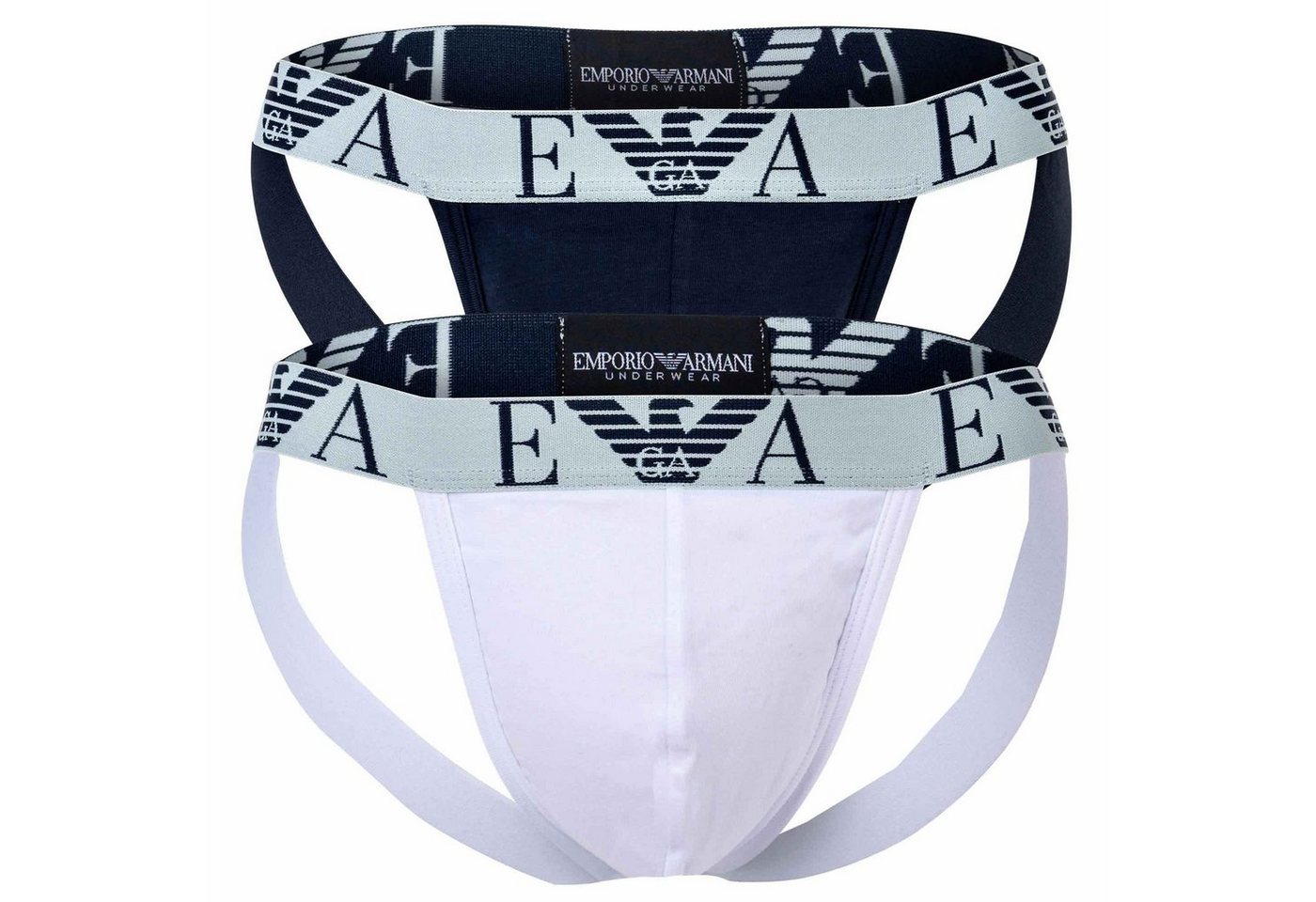 Emporio Armani Tanga Herren Jockstrap, 2er Pack - BOLD MONOGRAM, Tanga von Emporio Armani