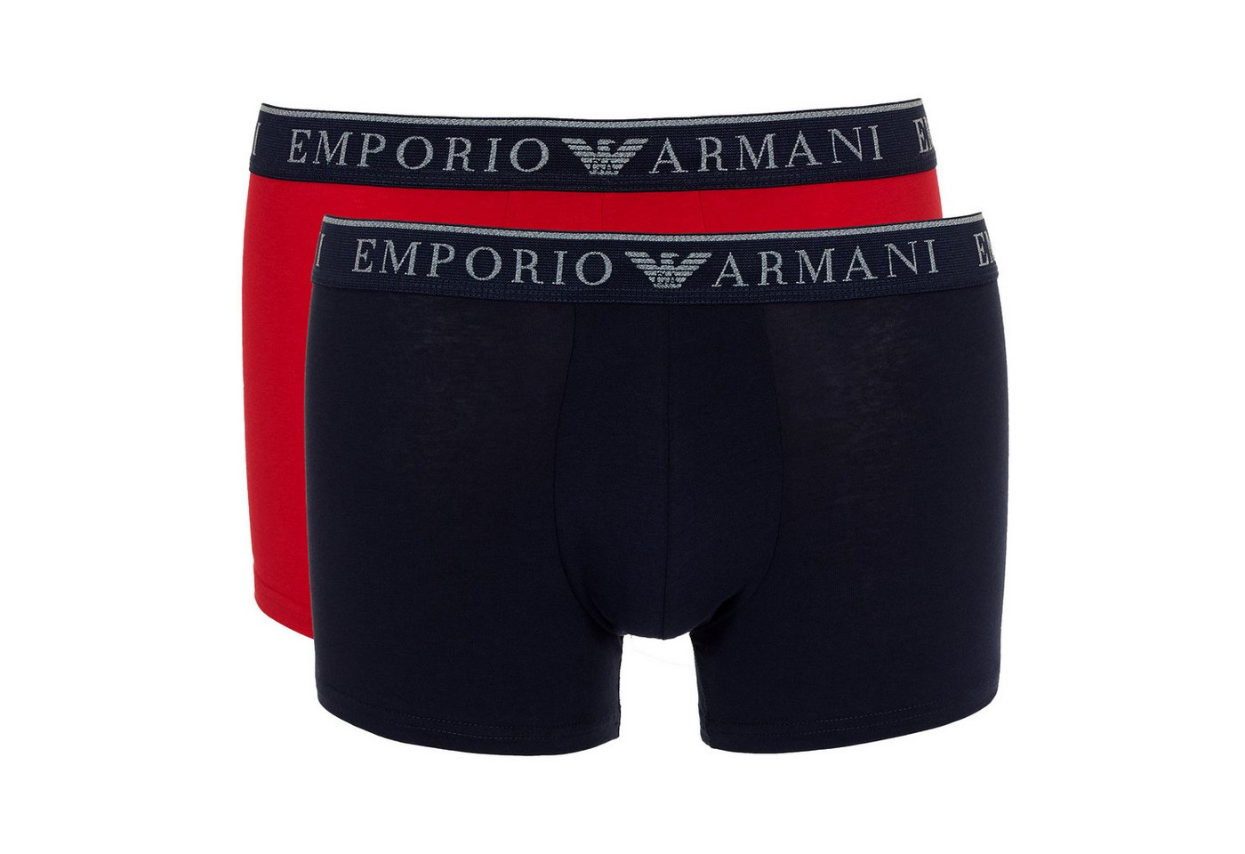 Emporio Armani Trunk 2er Pack Endurance Trunk Stretch Cotton (2-St., 2 Stück) mit umlaufenden Markenschriftzügen von Emporio Armani