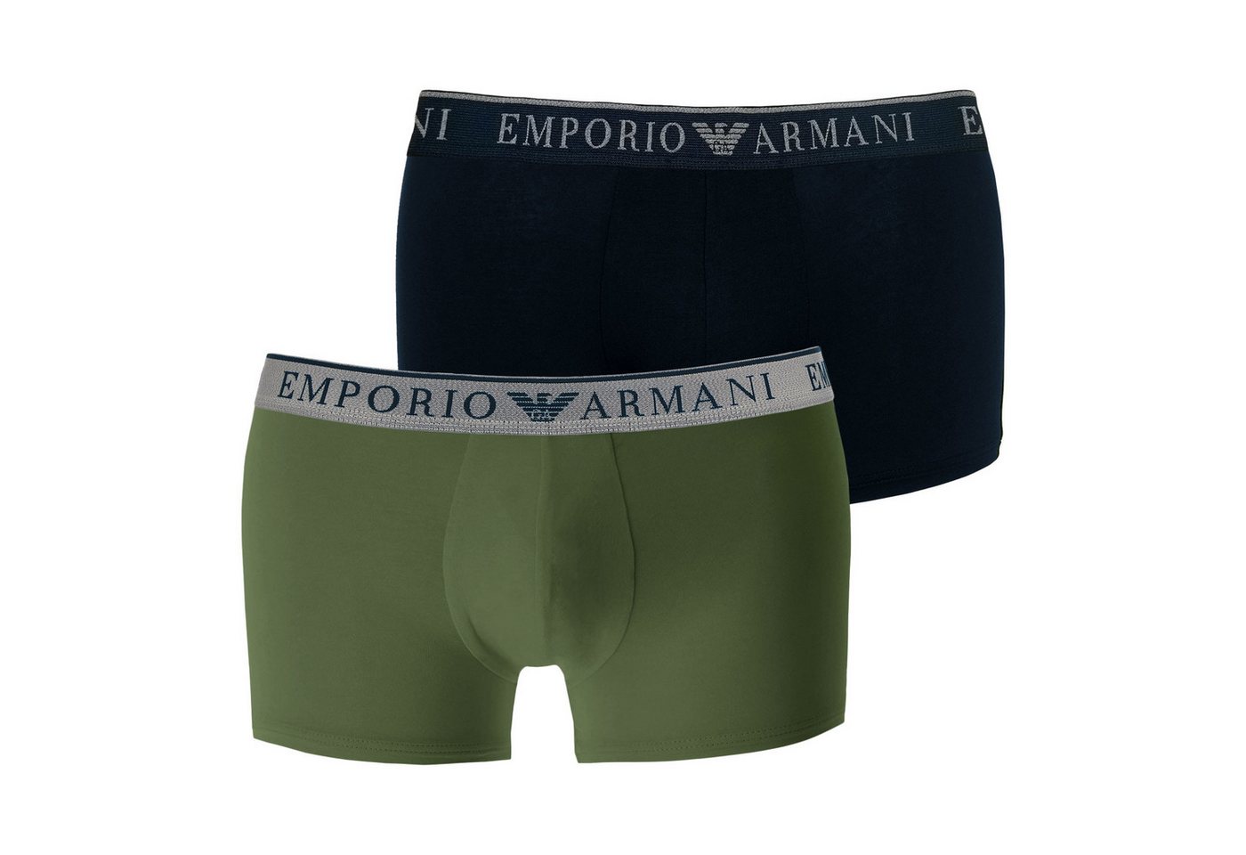 Emporio Armani Trunk 2er Pack Endurance Trunk Stretch Cotton (2-St., 2 Stück) mit umlaufenden Markenschriftzügen von Emporio Armani