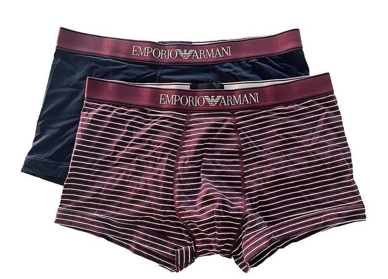 Emporio Armani Trunk 3F542 Stretch Cotton (Packung, 2-St., 2er-Pack) 2P Unterhose kurzes Bein mit Logobund Stretch Cotton von Emporio Armani