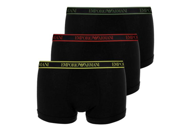 Emporio Armani Trunk 3er Pack Trunk Stretch Cotton (3-St., 3 Stück) mit umlaufenden Markendetails auf dem Bund von Emporio Armani