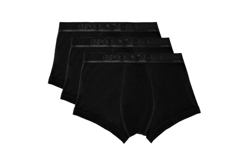 Emporio Armani Trunk 3er Pack Trunks Cotton (3-St., 3 Stück) mit elastischem Logo-Bund von Emporio Armani