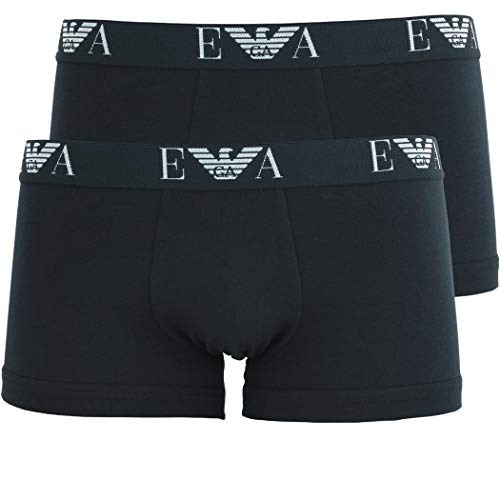 Emporio Armani Trunk Boxershorts (2-Pack), 2 X Dunkelblau Dark Blue, M 5 50 von Emporio Armani Underwear
