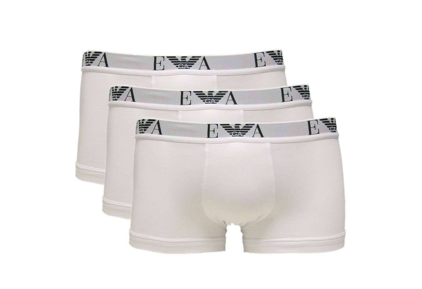 Emporio Armani Trunk CC715 3er Pack Stretch Cotton (Packung, 3-St., 3er-Pack) figurbetonter Slipboxer mit Logo-Bund von Emporio Armani