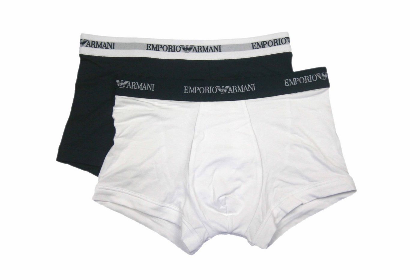 Emporio Armani Trunk CC717 (Doppelpack, 2-St., 2er-Pack) im 2er-Pack, mit kürzerem Beim und Logo-Bund von Emporio Armani