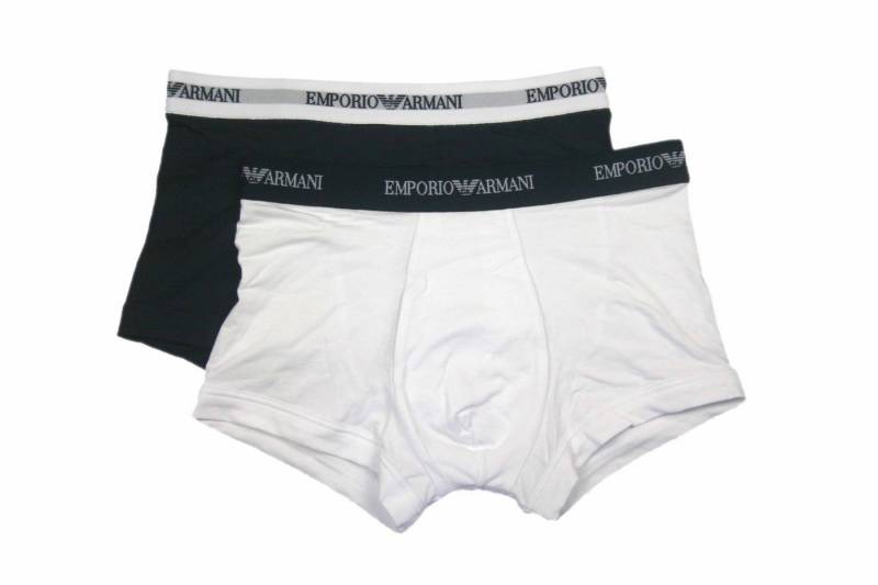 Emporio Armani Trunk CC717 (Doppelpack, 2-St., 2er-Pack) im 2er-Pack, mit kürzerem Beim und Logo-Bund von Emporio Armani