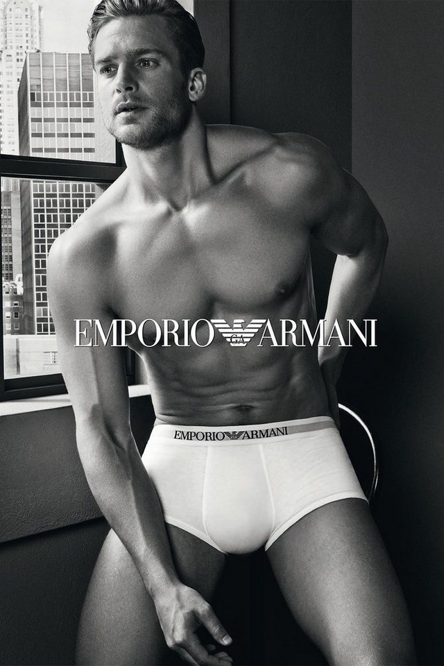 Emporio Armani Trunk CC722 Pure Cotton (Doppelpack, 2-St., 2er-Pack) 2er Pack Herren Retroshorts 100% Baumwolle von Emporio Armani