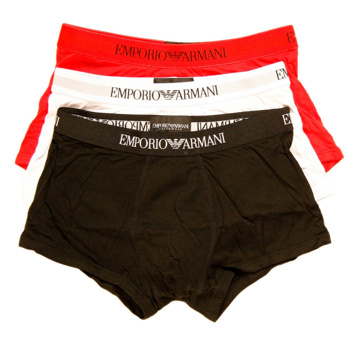 Emporio Armani Trunk CC722 Pure Cotton (Vorteilspack, 3-St., 3er-Pack, 6er-Pack) Herren Short Boxer Unterhose Pure Cotton kurzes Bein von Emporio Armani