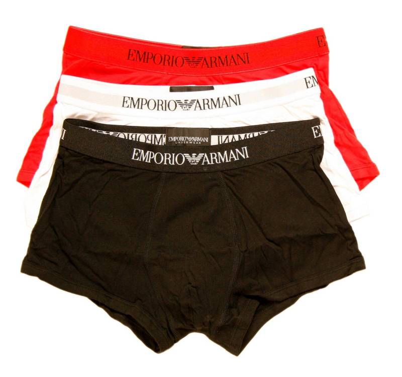 Emporio Armani Trunk CC722 Pure Cotton (Vorteilspack, 3-St., 3er-Pack, 6er-Pack) Herren Short Boxer Unterhose Pure Cotton kurzes Bein von Emporio Armani