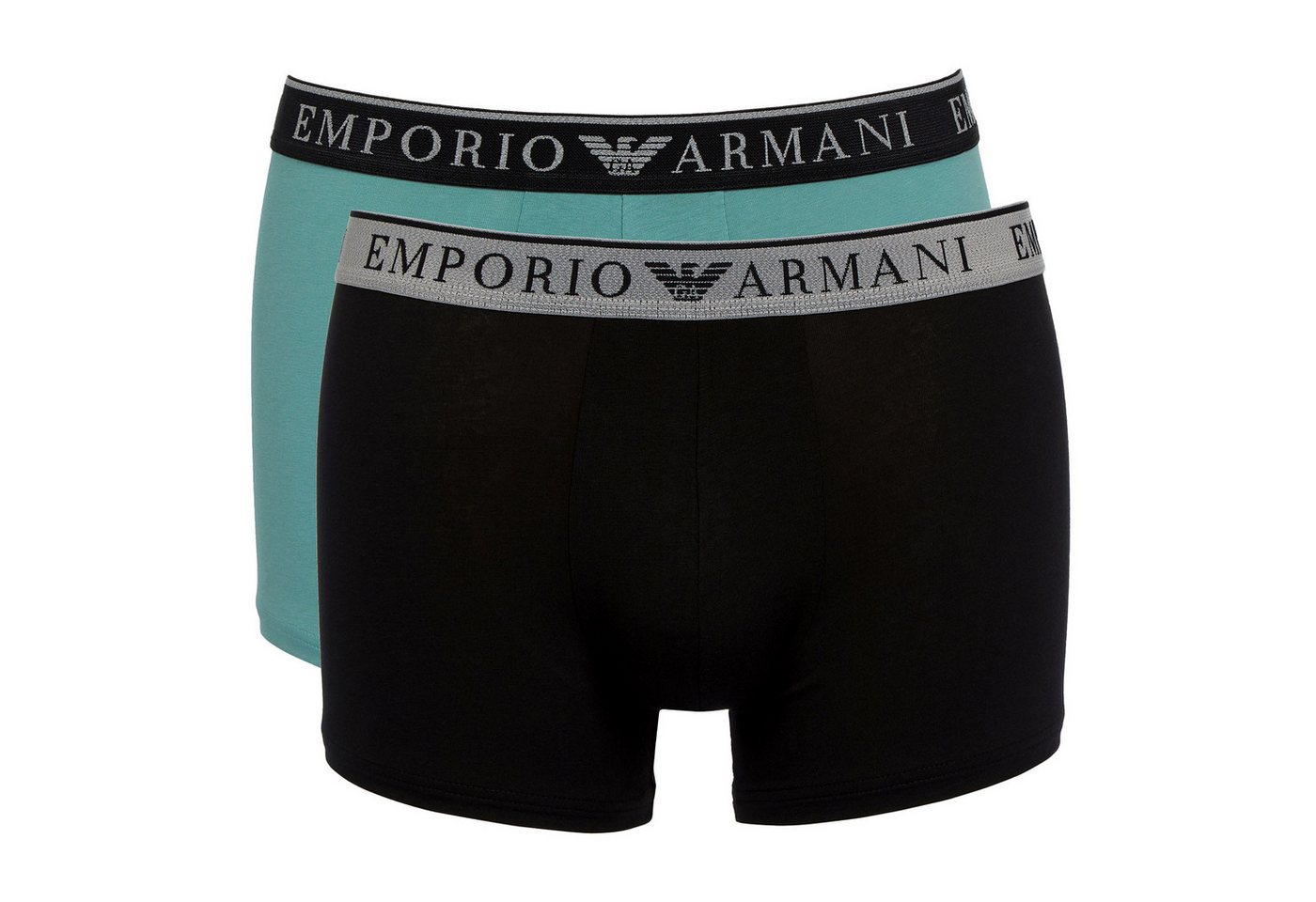 Emporio Armani Trunk Stretch Cotton (2-St., 2er Pack) mit umlaufendem 3D-Markenschriftzug von Emporio Armani