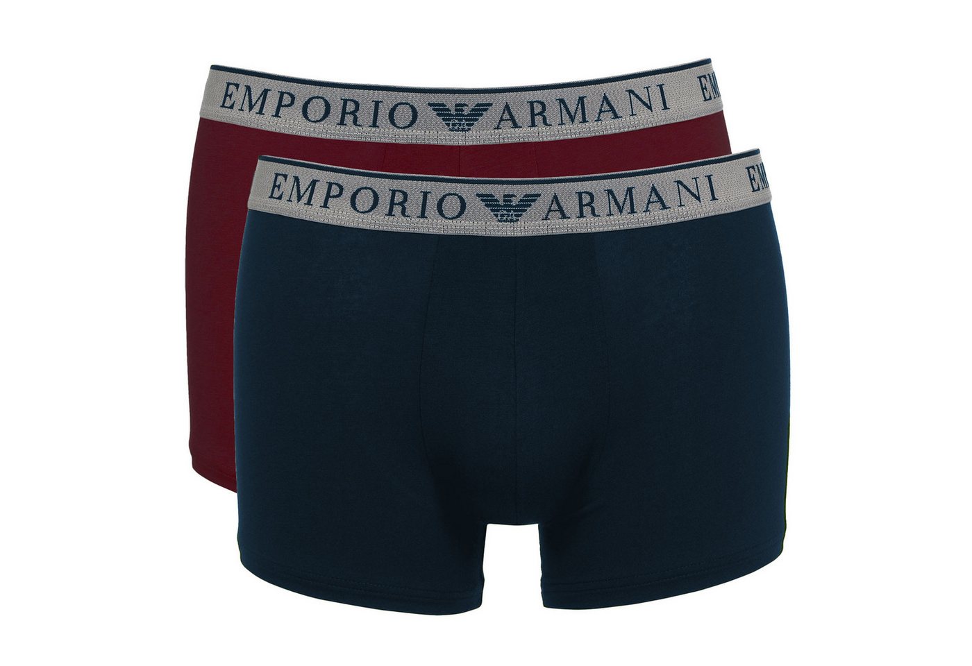Emporio Armani Trunk Stretch Cotton (2-St., 2er Pack) mit umlaufendem 3D-Markenschriftzug von Emporio Armani