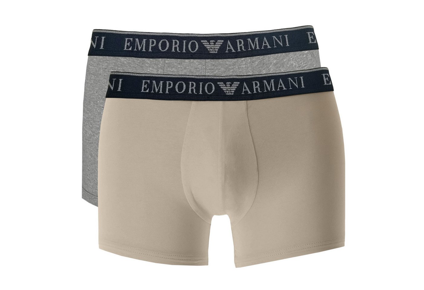 Emporio Armani Trunk Stretch Cotton (2-St., 2er Pack) mit umlaufendem 3D-Markenschriftzug von Emporio Armani
