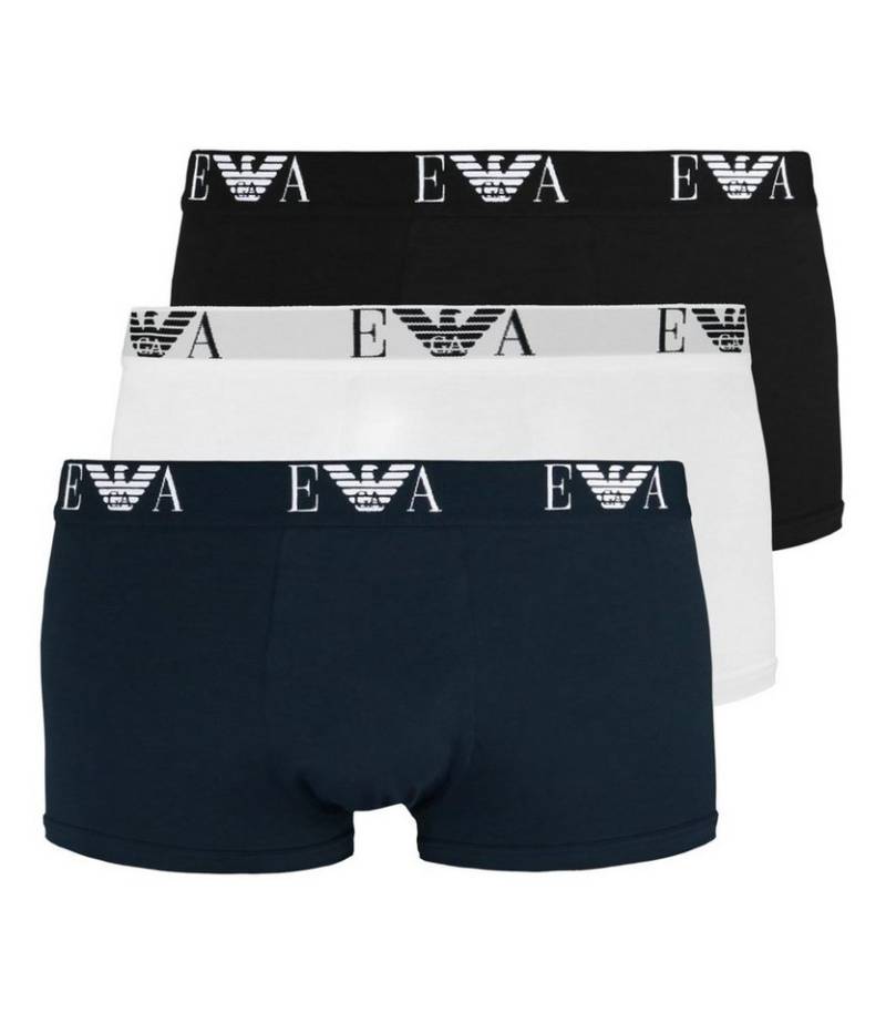 Emporio Armani Trunk Stretch Cotton (3-St) mit doppeltem Frontbereich ohne Eingriff von Emporio Armani
