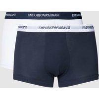 Emporio Armani Hipster mit elastischem Logo-Bund in Weiss, Größe S von Emporio Armani