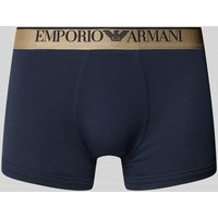 Emporio Armani Trunks mit elastischem Logo-Bund in Marine, Größe S von Emporio Armani