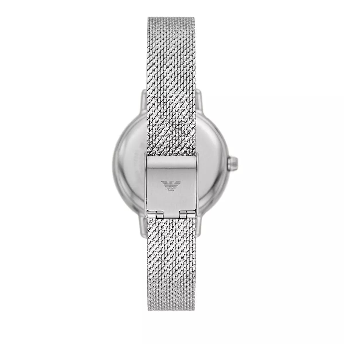 Emporio Armani Uhr - Emporio Armani Three-Hand Stainless Steel Mesh - Gr. unisize - in Silber - für Damen von Emporio Armani