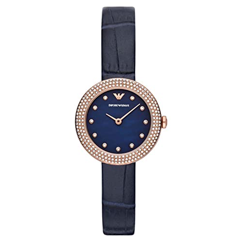 Emporio Armani Uhr für Damen , Zweizeiger Uhrwerk, 30mm Rose Gold Edelstahlgehäuse mit Lederarmband, AR11434 Emporio Armani Uhr für Damen , Zweizeiger Uhrwerk, 30mm Rose Gold Edelstahlgehäuse mit Lederarmband, AR11434 von EMPORIO ARMANI