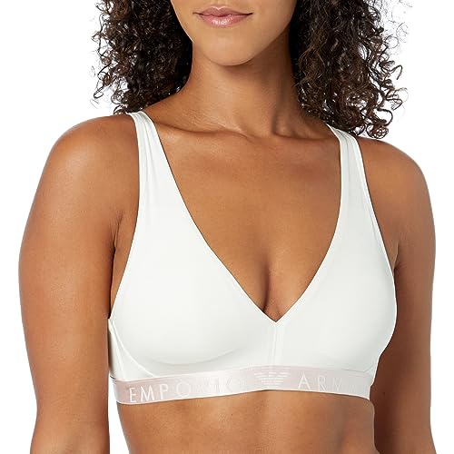 Emporio Armani Underwear Damen 1645302F23509210 Padded Bralette Remov.Pads, Off White, L von Emporio Armani