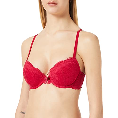 Emporio Armani Underwear Damen 1673942F20616874 Push Up Bra Remov.Pads 2Loop, Red, 34A von Emporio Armani