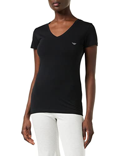 Emporio Armani Underwear Damen Iconic Cotton T-Shirt, Schwarz C, S von Emporio Armani