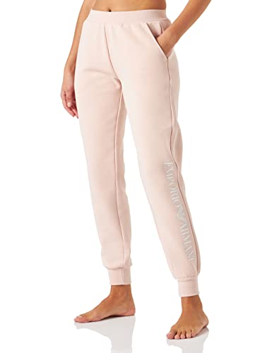 Emporio Armani Underwear Damen Iconic Terry Pants with Cuffs, Pink, M von Emporio Armani