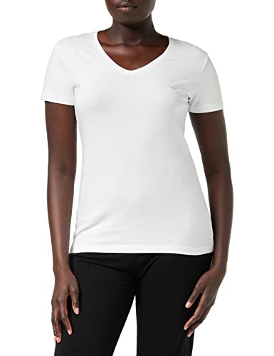 Emporio Armani Underwear Damen Iconic Cotton T-Shirt, Weiß 1, L von Emporio Armani