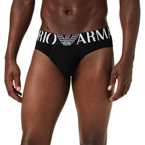 Emporio Armani Herren Brief Essential Megalogo, S, Weiß von Emporio Armani