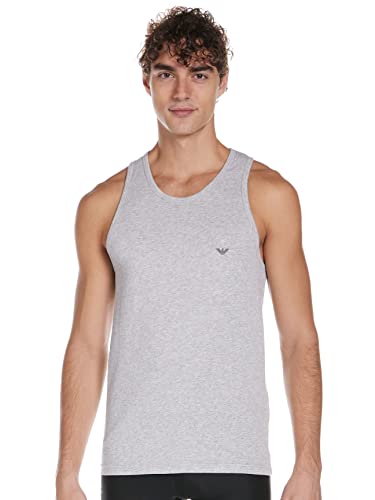 Emporio Armani Underwear Herren Tank Iconic Logoband Schlafanzugoberteil, Grau, Gr. S von Emporio Armani