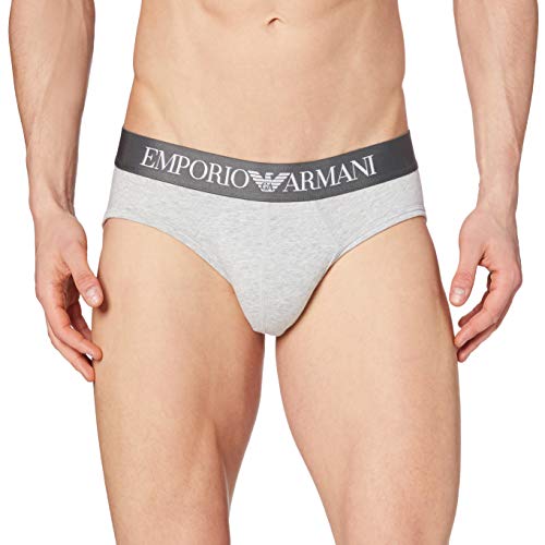 Emporio Armani Underwear Herren Brief Iconic Logoband Slip, Weiß A, L von Emporio Armani