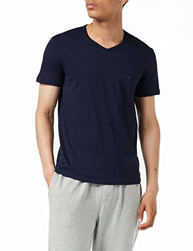 Emporio Armani Underwear Herren Pure Cotton T-shirt (2-er Pack), Marine/Marine , S von Emporio Armani