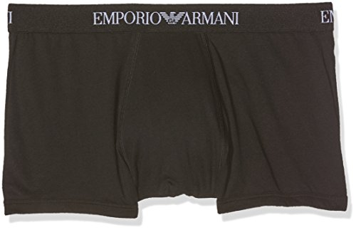 Emporio Armani Underwear Herren 2-Pack Trunk Pure Cotton Retroshorts, Schwarz , M (2er Pack) von Emporio Armani