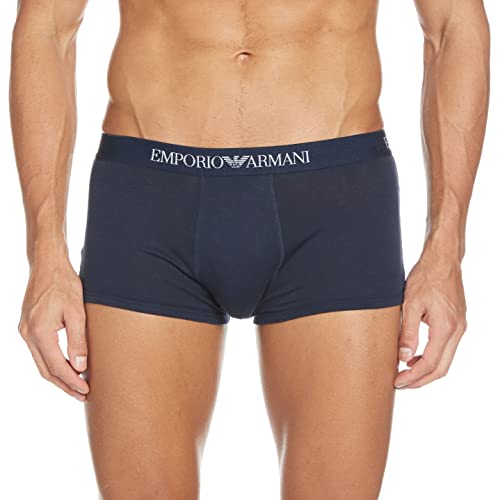 Emporio Armani Underwear Herren 2-Pack Trunk Pure Cotton Retroshorts, Weiß A, XL (2er Pack) von Emporio Armani Underwear