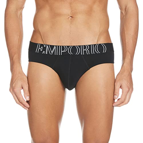 Emporio Armani Underwear Herren Brief Big Eagle Slip, Weiß 1, M von Emporio Armani