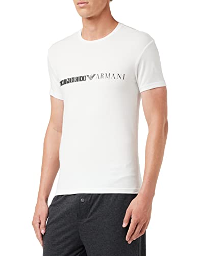 Emporio Armani Underwear Herren Side Logoband T-Shirt, White, L von Emporio Armani