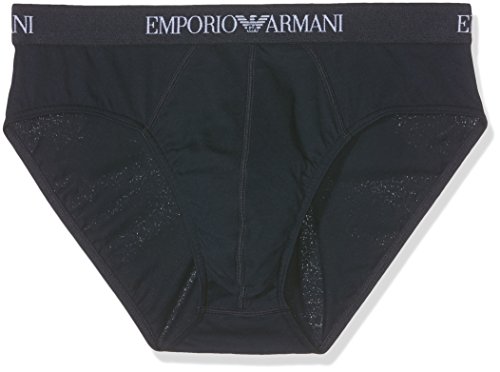 Emporio Armani Underwear Herren 2-Pack Brief Pure Cotton Slip, Marine/Marine, X-Large (2er Pack) von Emporio Armani