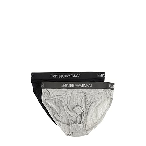 Emporio Armani Herren 2-pack Brief Pure Cotton Slip, Weiß, L EU von Emporio Armani Underwear