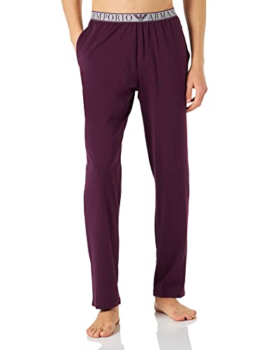 Emporio Armani Underwear Herren Yarn Dyed Stripes Pyjamas, Purple, XL von Emporio Armani