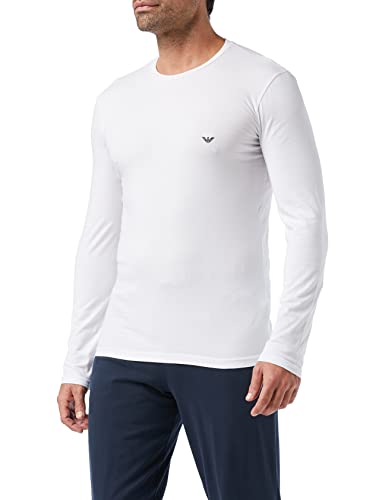 Emporio Armani Underwear Men's Basic-Stretch Cotton T-Shirt, White, M von Emporio Armani