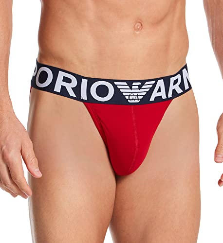 Emporio Armani Underwear Herren Megalogo Jockstrap, Cherry, XL von Emporio Armani