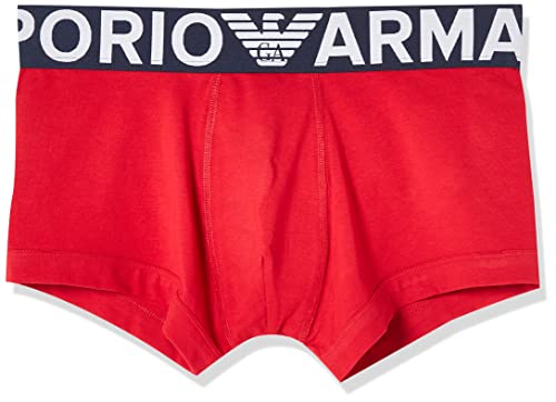 Emporio Armani Underwear Herren Megalogo Trunk, Cherry, M von Emporio Armani