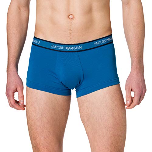 Emporio Armani Herren Underwear 3-Pack Core Logoband Trunks, Cowslip/White/Marine, L von Emporio Armani