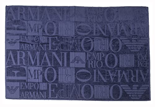 Emporio Armani Unisex Swimwear Beach Towel, Patriot Blue, ONE Size von Emporio Armani