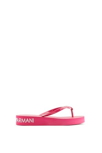 Emporio Armani Unisex Wedge Essential Flops Flip-Flop, Cherry, 38 von Emporio Armani