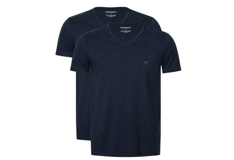 Emporio Armani Unterziehshirt CC722 Pure Cotton (Packung, 2-St., 2er-pack) Herren T-Shirt V-Neck Unterhemd Short Sleeve aus 100% Baumwolle von Emporio Armani