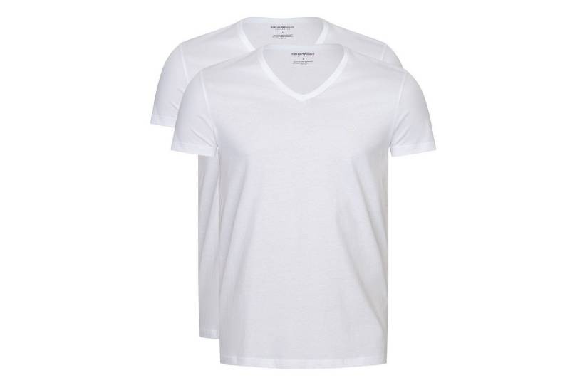Emporio Armani Unterziehshirt CC722 Pure Cotton (Packung, 2-St., 2er-pack) Herren T-Shirt V-Neck Unterhemd Short Sleeve aus 100% Baumwolle von Emporio Armani