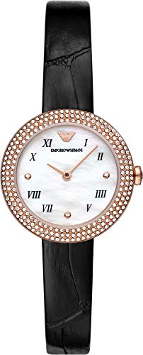 Emporio Armani Damen-Zweizeiger-Armbanduhr aus Edelstahl, 30 mm Gehäusegröße von Emporio Armani